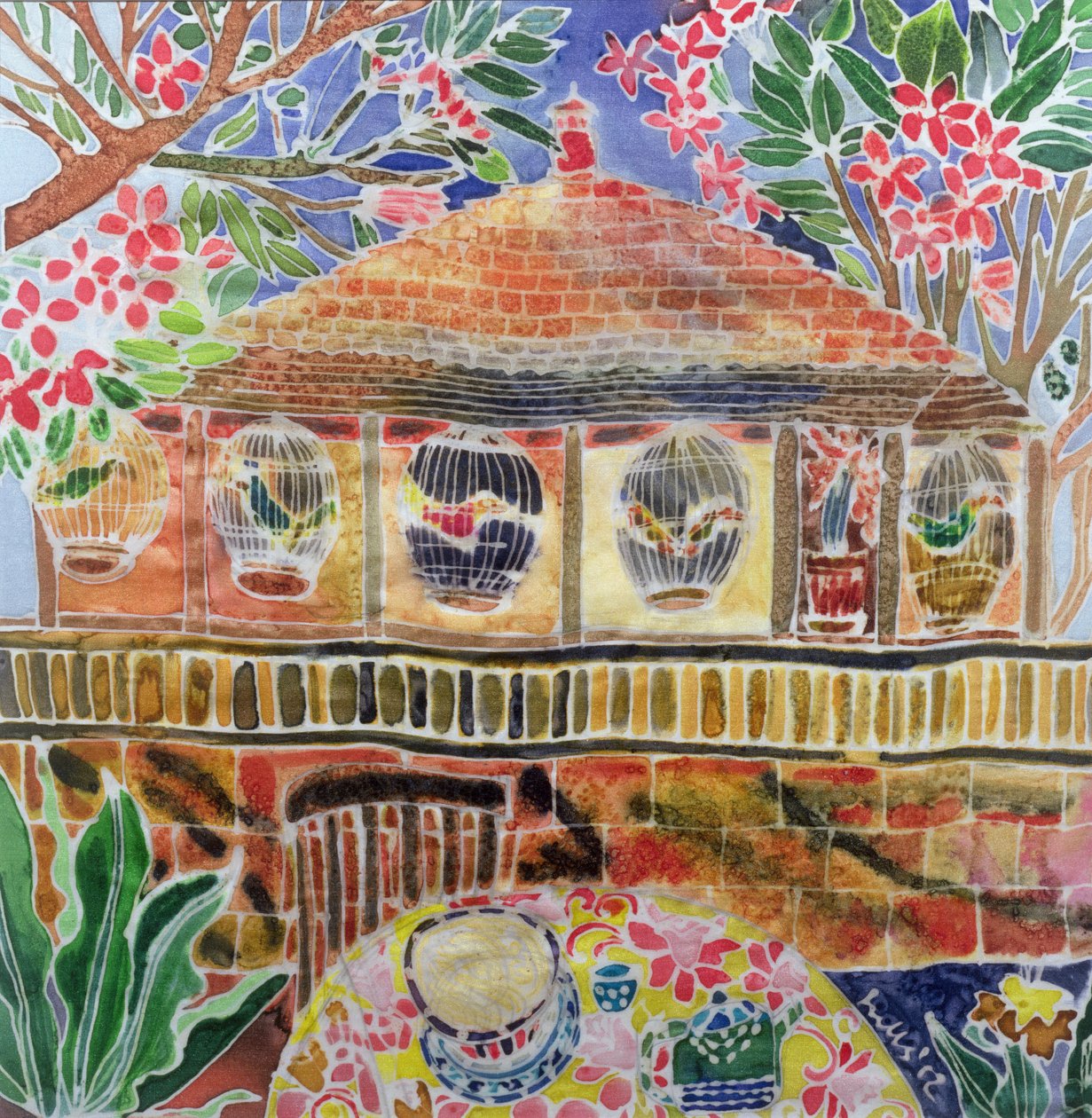 Lotus Café, Ubud, Bali, 2002 von Hilary Simon