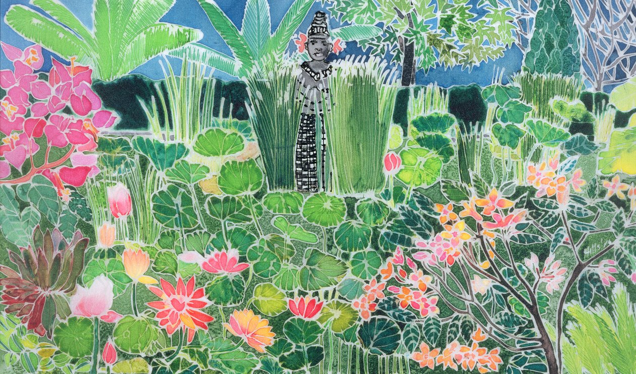 Lotusteich, Ubud, Bali, 1997 von Hilary Simon