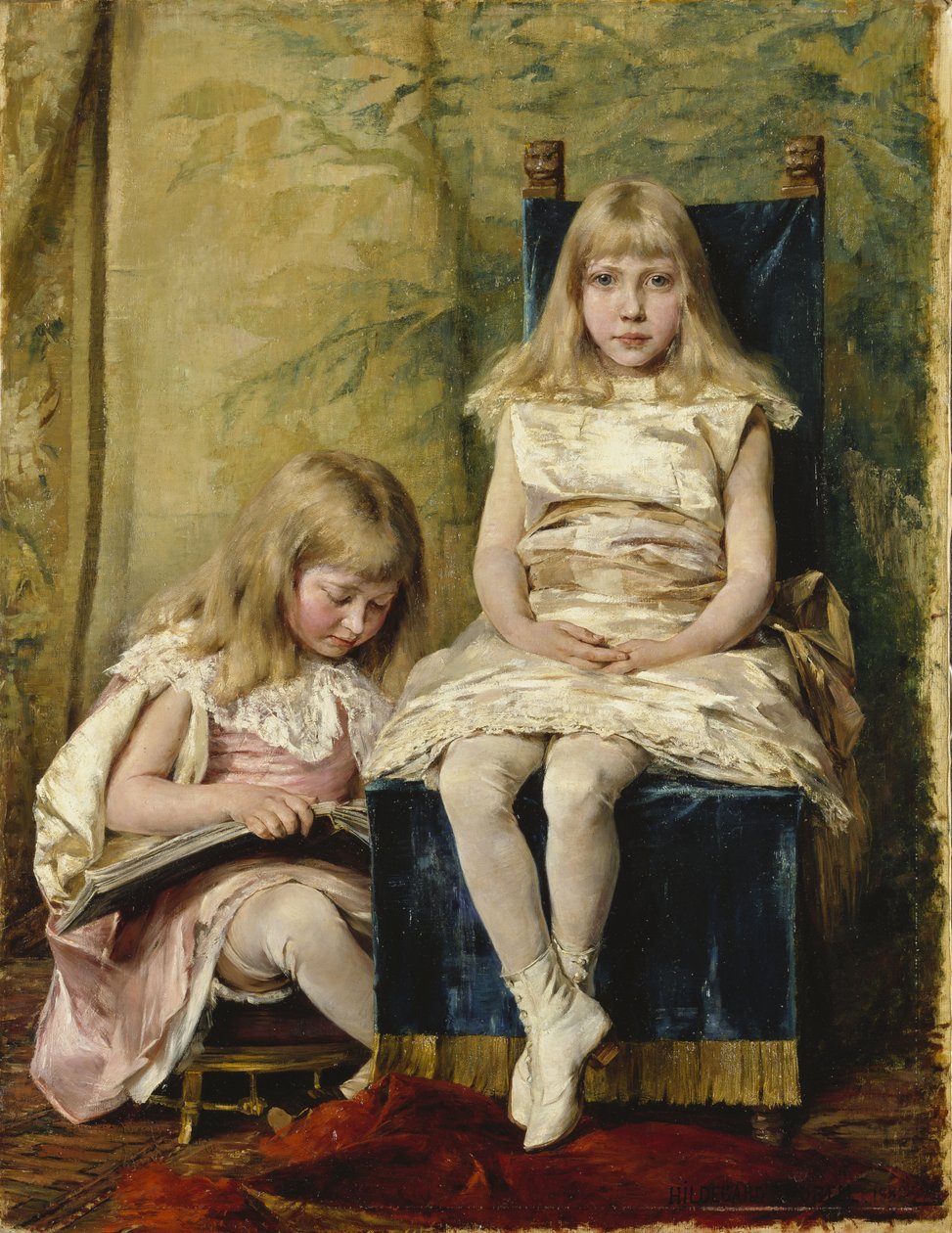 Hildegard und Alfhild Tamm, 1882 von Hildegard Katerina Thorell