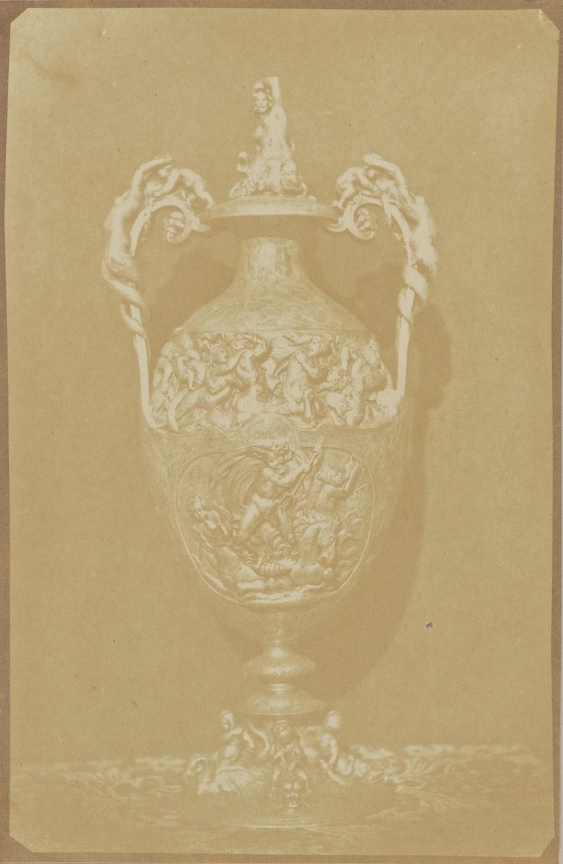 Verzierter Vase mit Griffen von Hippolyte Bayard