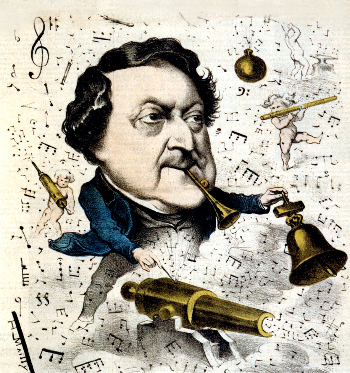 Gioacchino Rossini von Hippolyte Mailly
