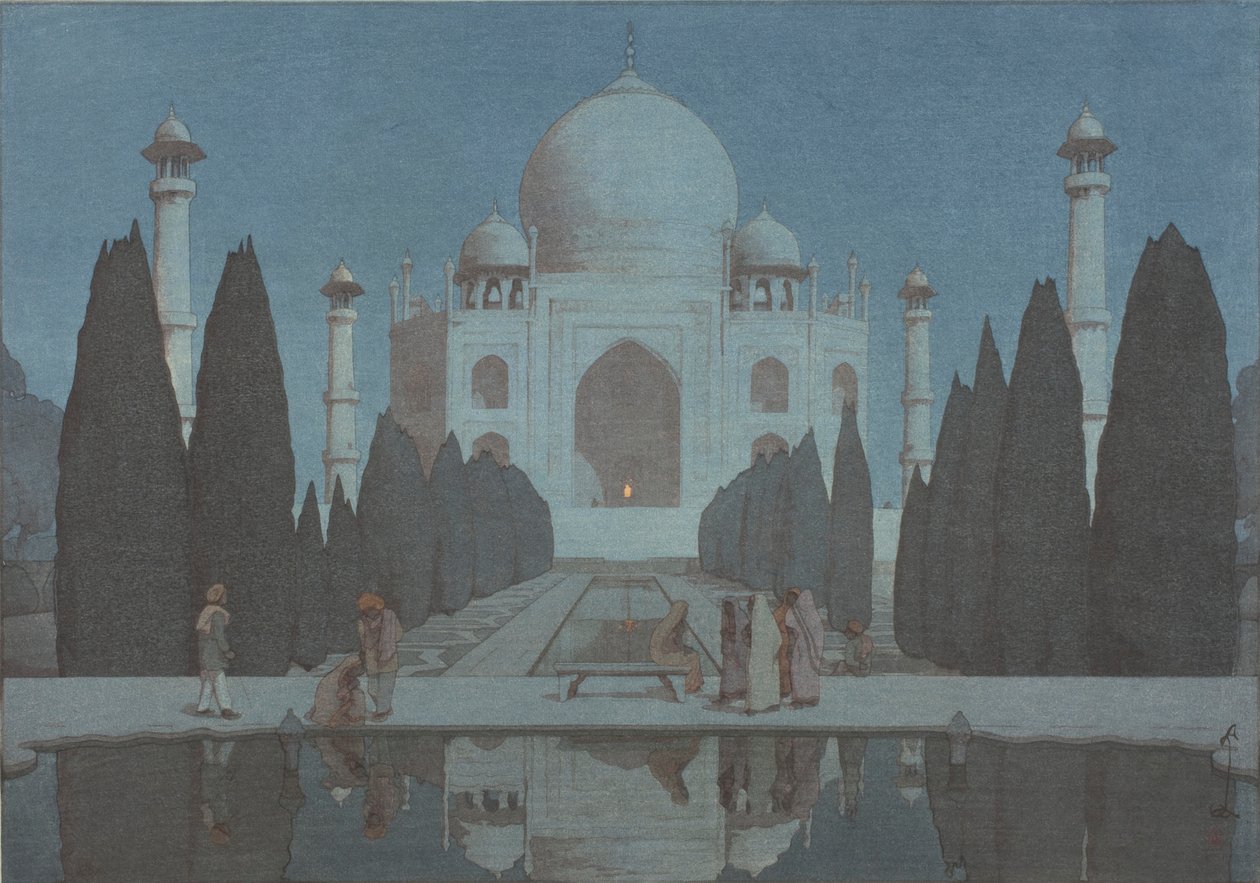 Der Taj Mahal bei Nacht, Nr. 6 von Hiroshi Yoshida