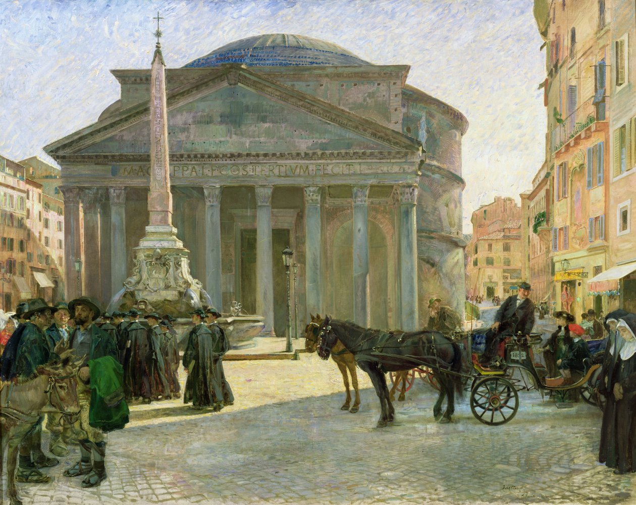 Das Pantheon, Rom von Hjalmer Eilif Emanuel Peterssen