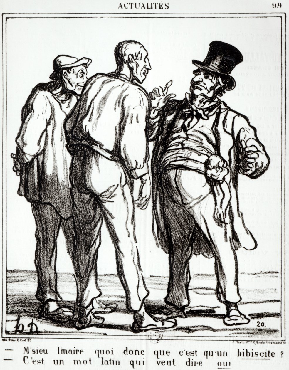Karikatur über das Plebiszit vom 8. Mai 1870, aus dem Journal 