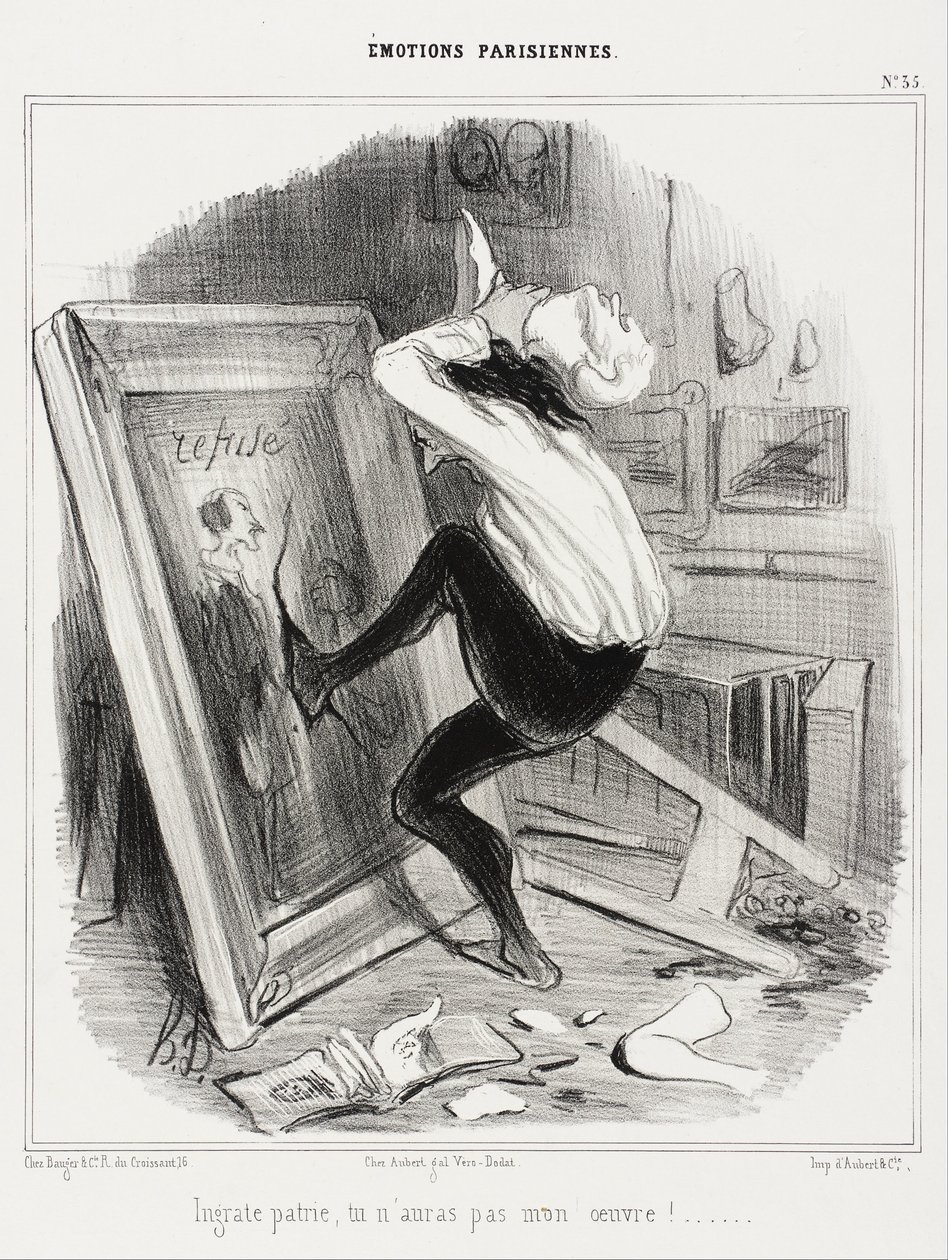 Undankbares Vaterland, du wirst mein Werk nicht haben!... von Honoré Daumier