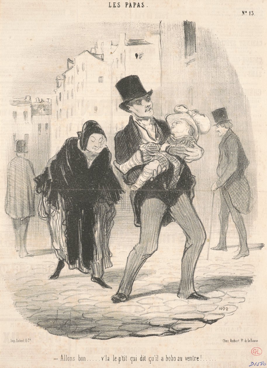 Na gut ... das Kleine sagt ... von Honoré Daumier