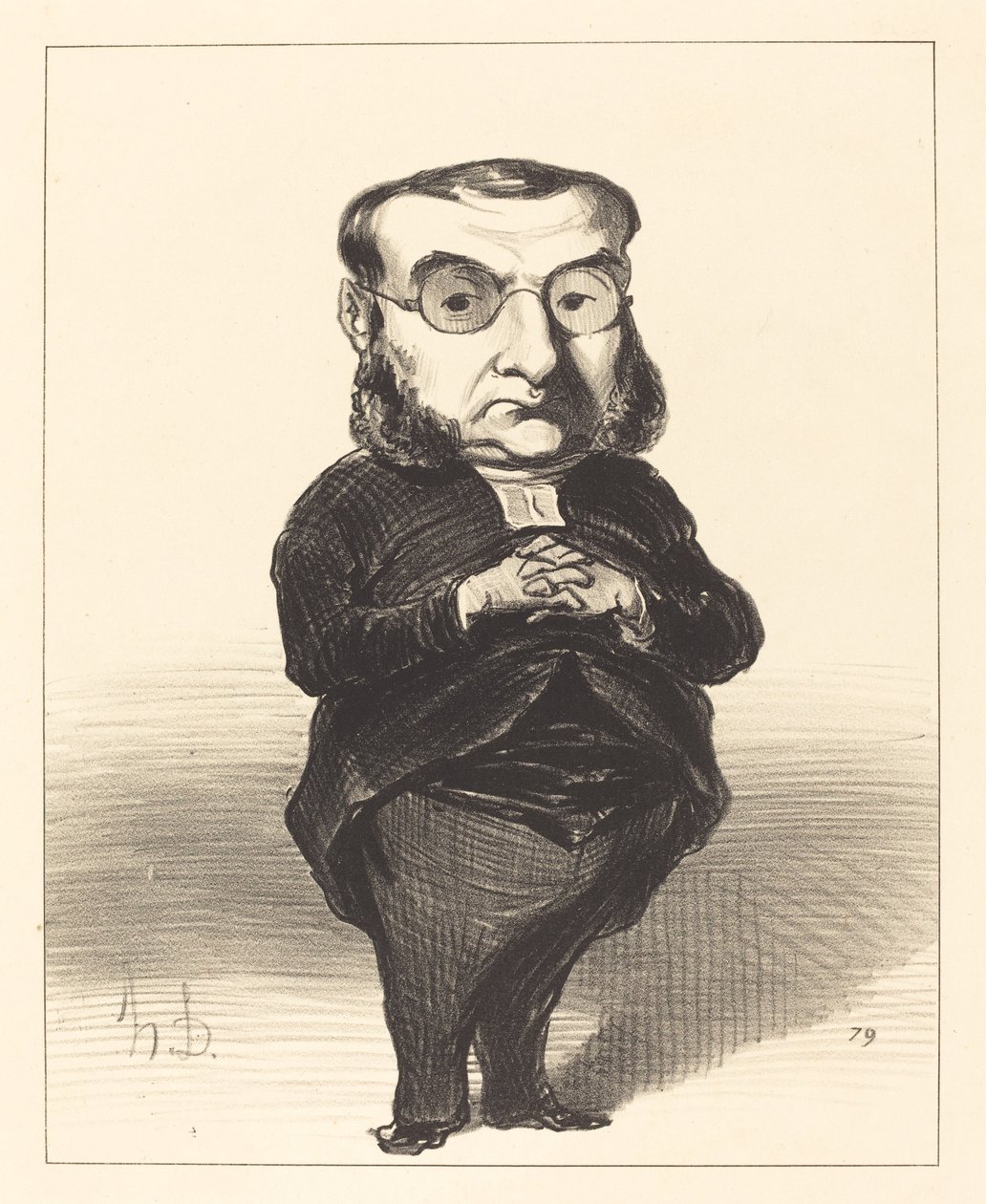 Ath. L. Charles Coquerel von Honoré Daumier