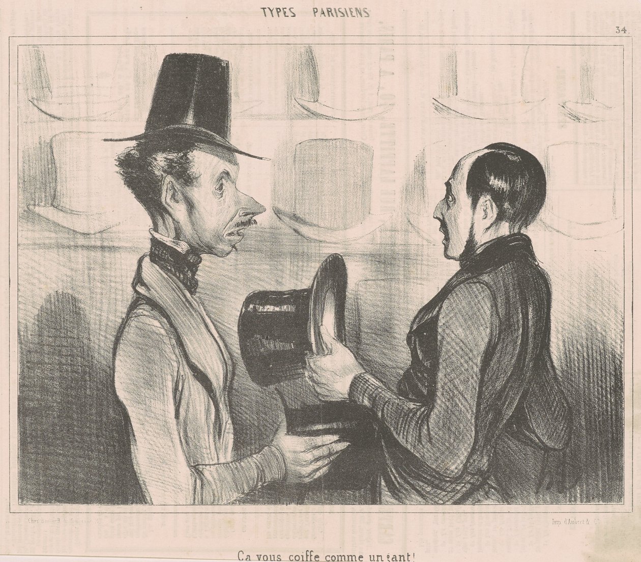 Das passt Ihnen wie angegossen! von Honoré Daumier