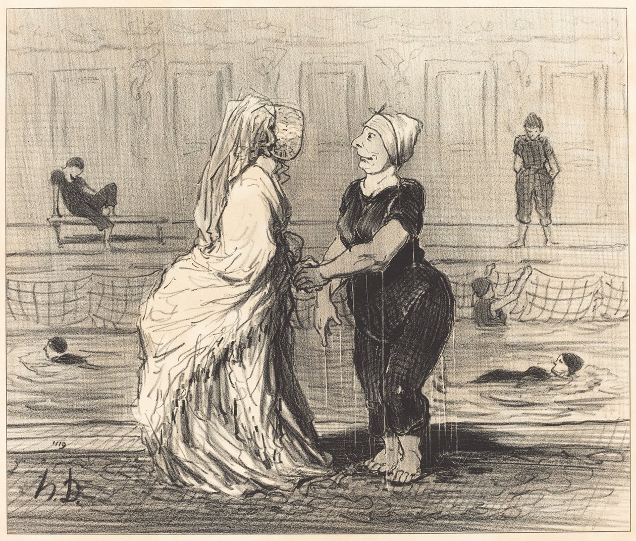 Liebe Baronin, ich gratuliere Ihnen... von Honoré Daumier