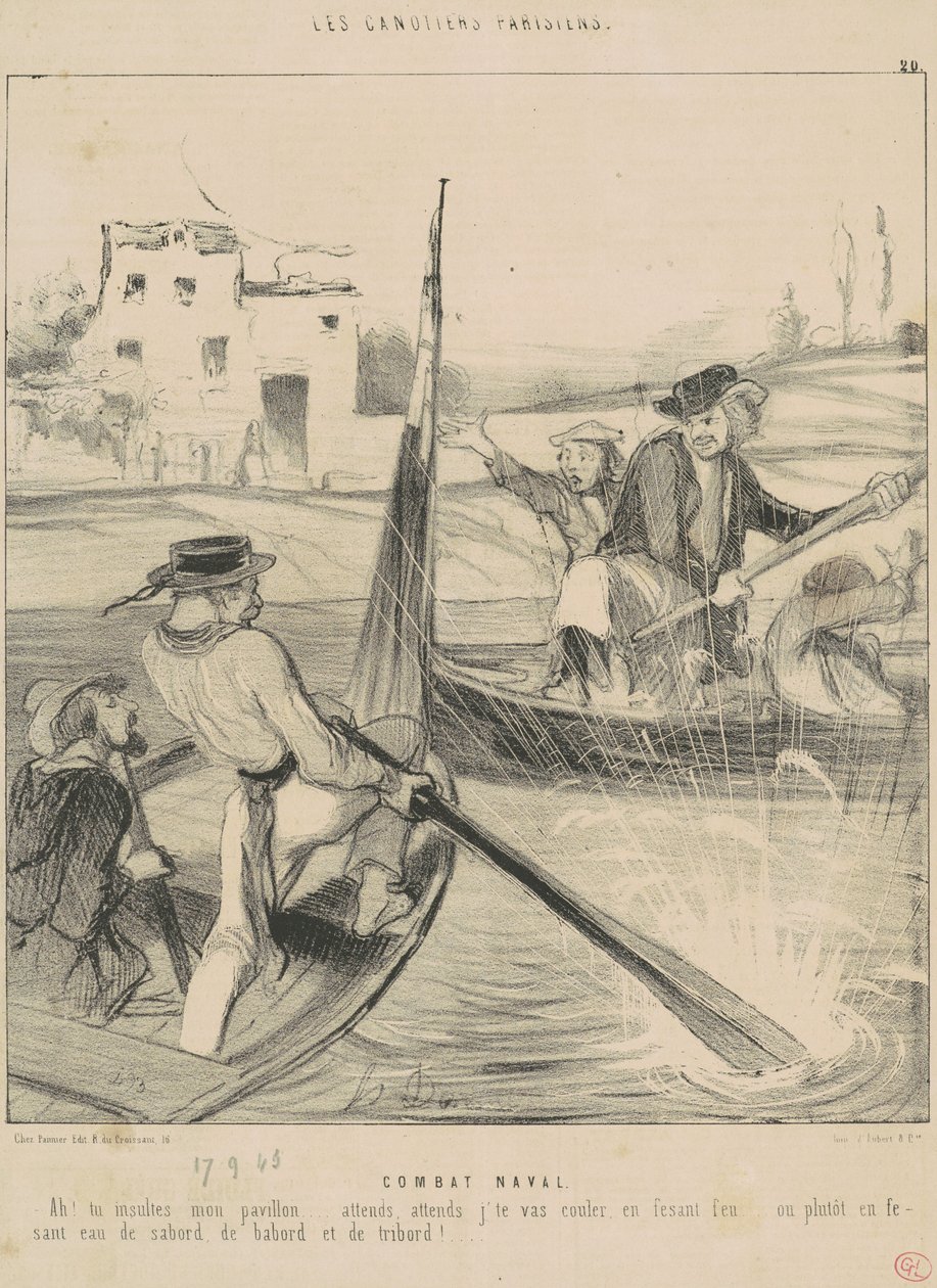 Seeschlacht von Honoré Daumier