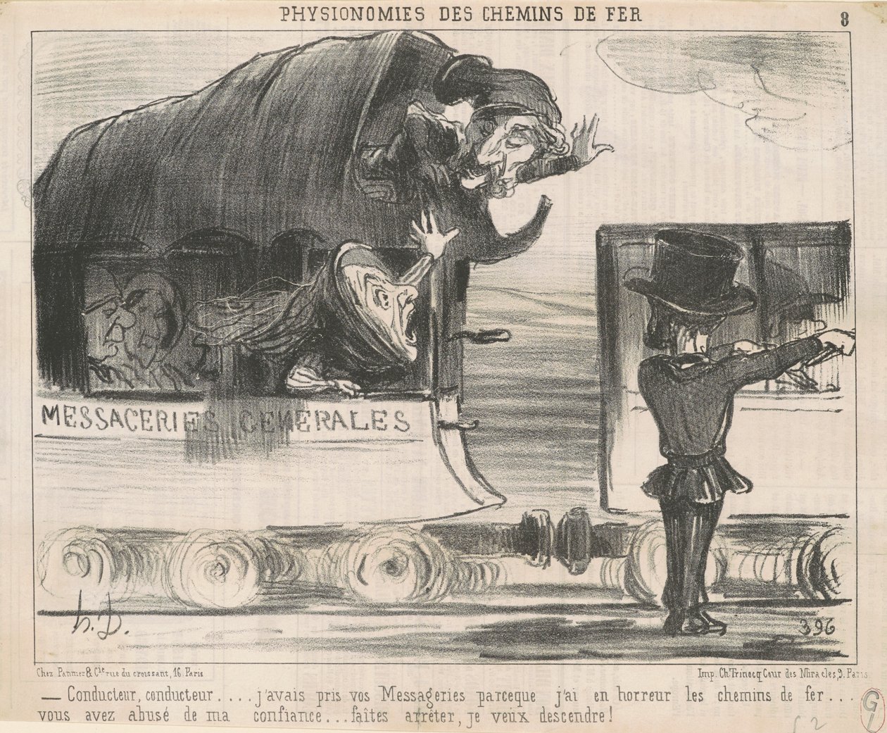 Fahrer ... ich hatte Ihre Nachrichten genommen ... von Honoré Daumier