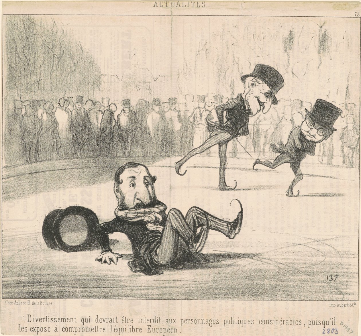 Vergnügen, das verboten werden sollte von Honoré Daumier
