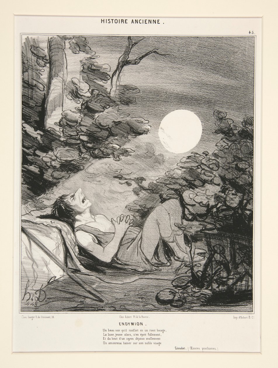 Endymion, Platte 45 aus Histoire Ancienne von Honoré Daumier