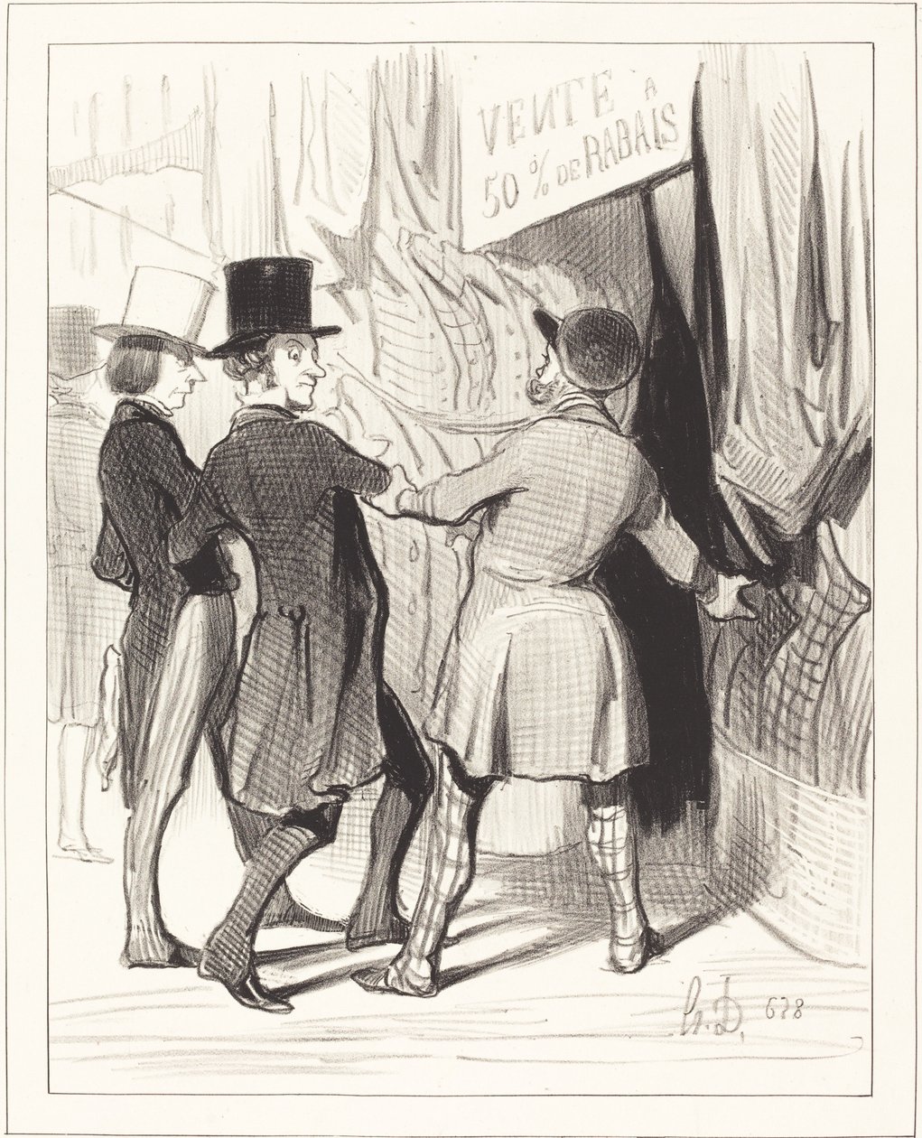 Entrez Messieurs... voici de magnifiques... von Honoré Daumier