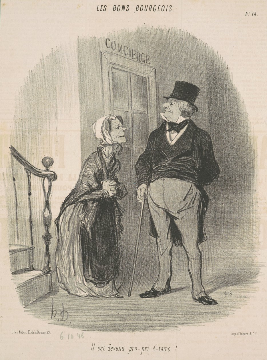 Er ist Eigentümer geworden! von Honoré Daumier