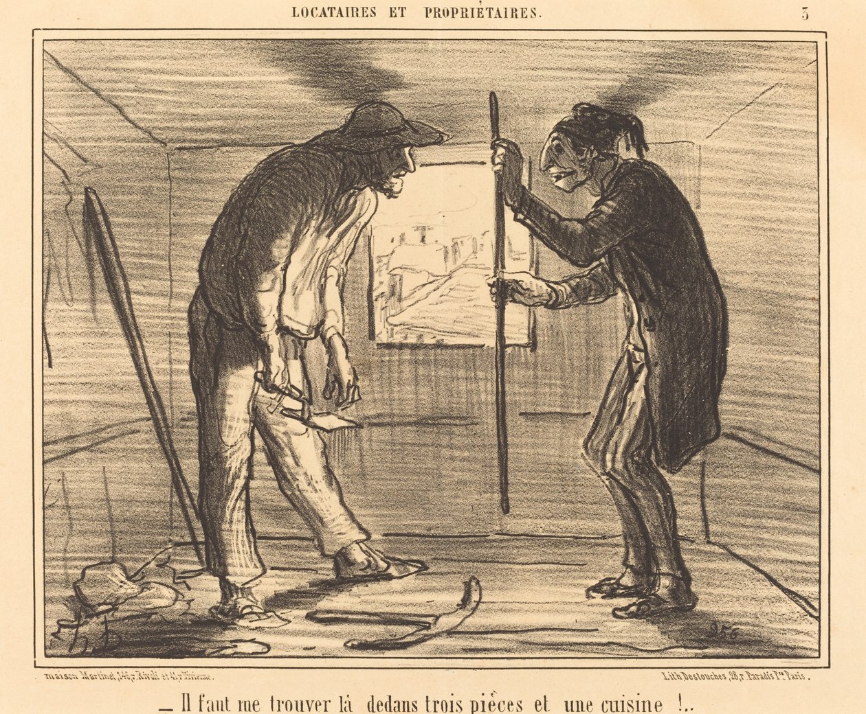 Sie müssen mir... drei Stücke finden... von Honoré Daumier