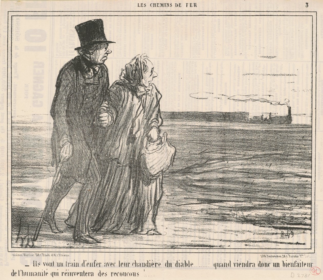 Sie fahren wie der Teufel ... von Honoré Daumier