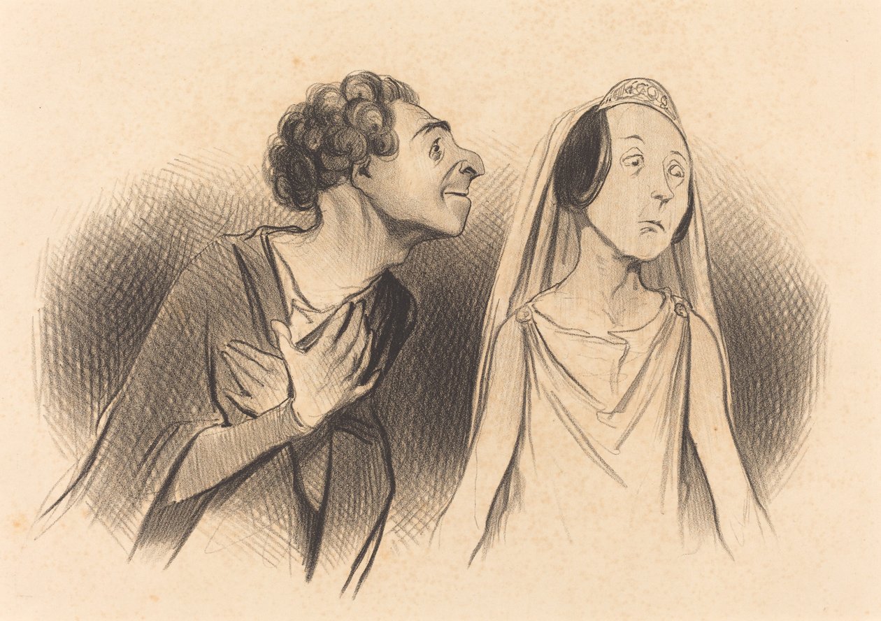 Ich gehe verliebter als... je... von Honoré Daumier