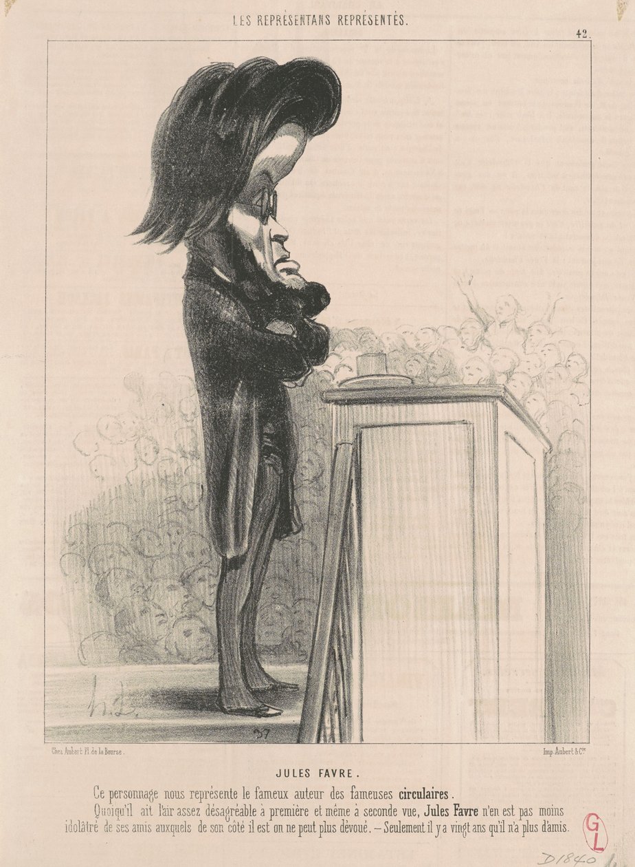 Jules Favre von Honoré Daumier