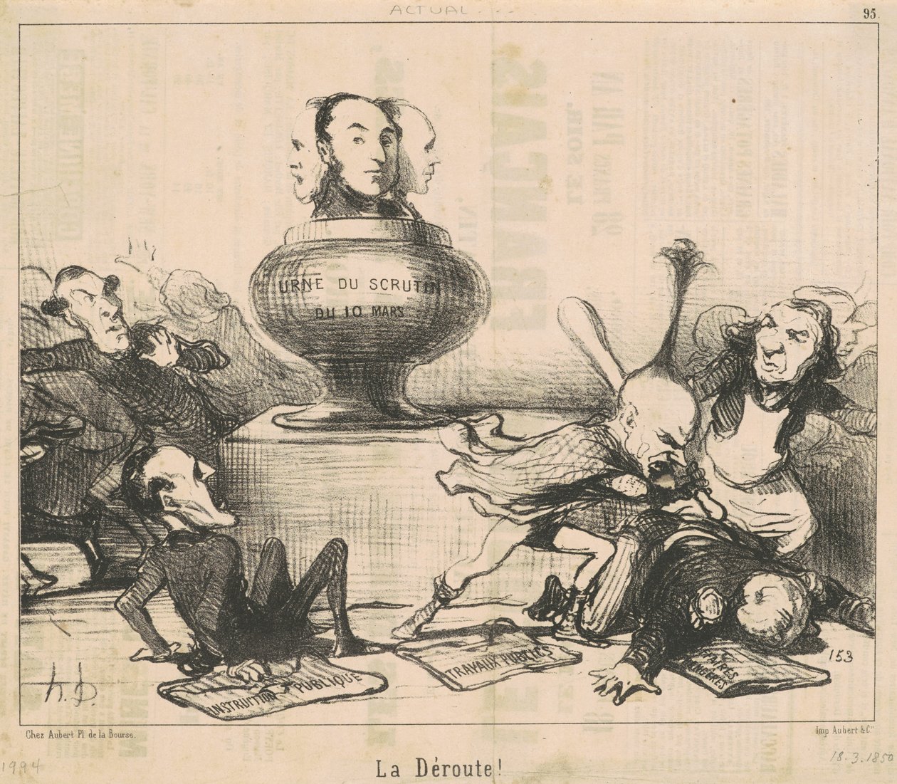 Die Niederlage! von Honoré Daumier