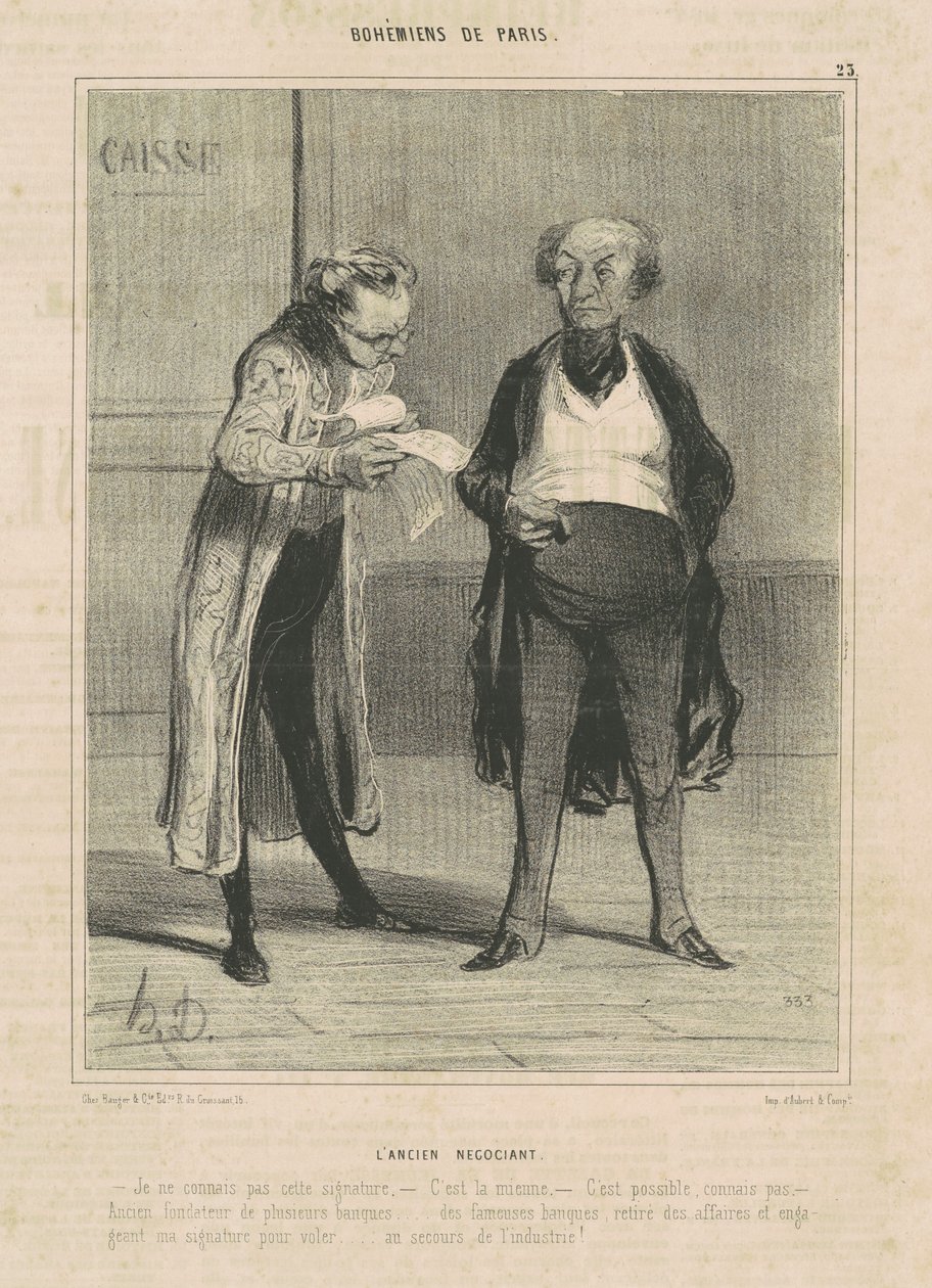Der ehemalige Kaufmann von Honoré Daumier