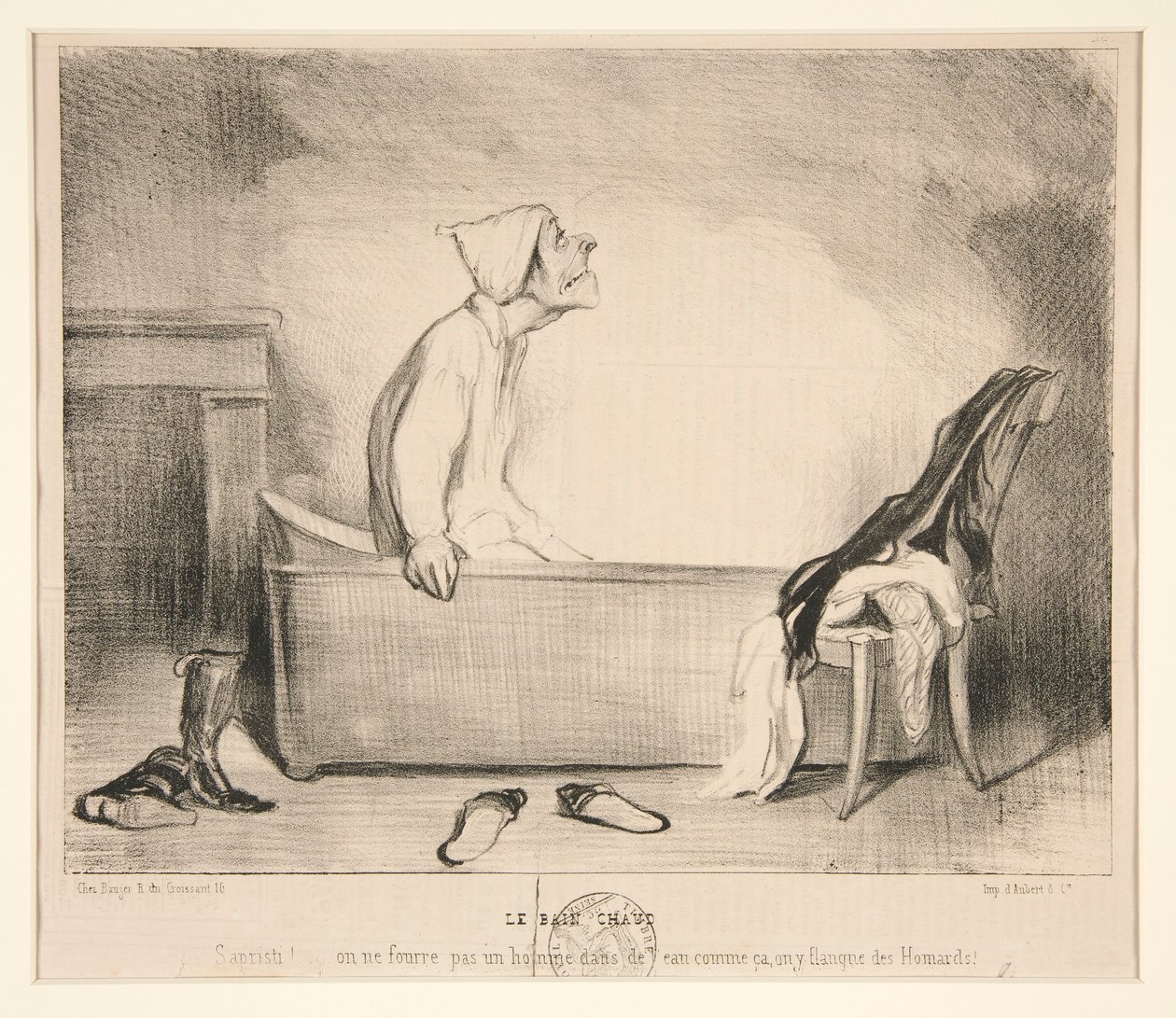 Das heiße Bad. Sapristi! von Honoré Daumier