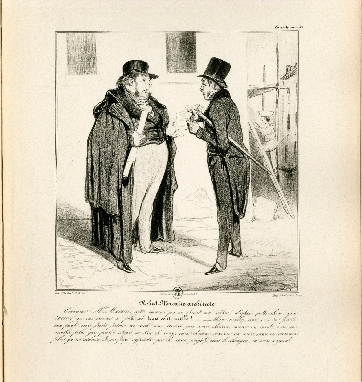 Le Charivari, Satirique en N & B von Honoré Daumier