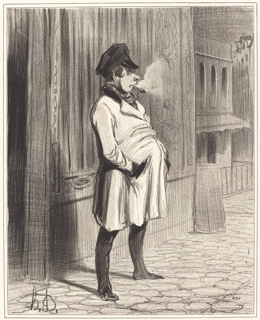 Der Klatscher von Honoré Daumier