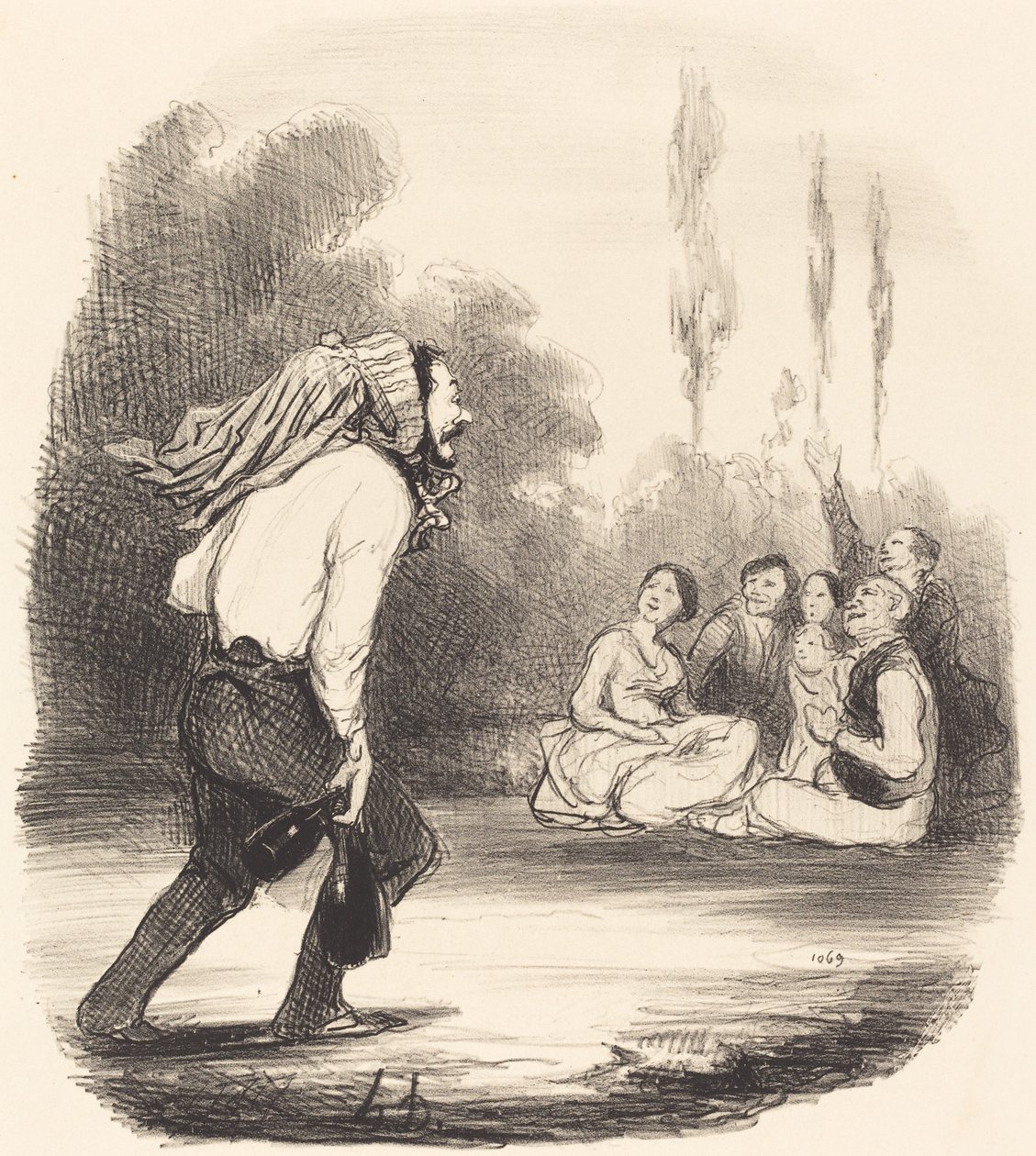 Der größte Spaßvogel der Gesellschaft von Honoré Daumier