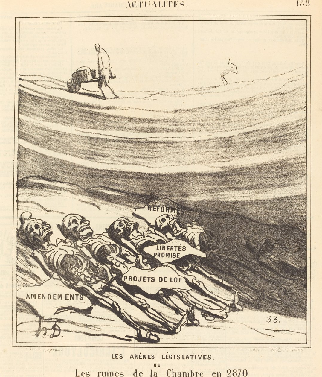Die gesetzgebenden Arenen von Honoré Daumier