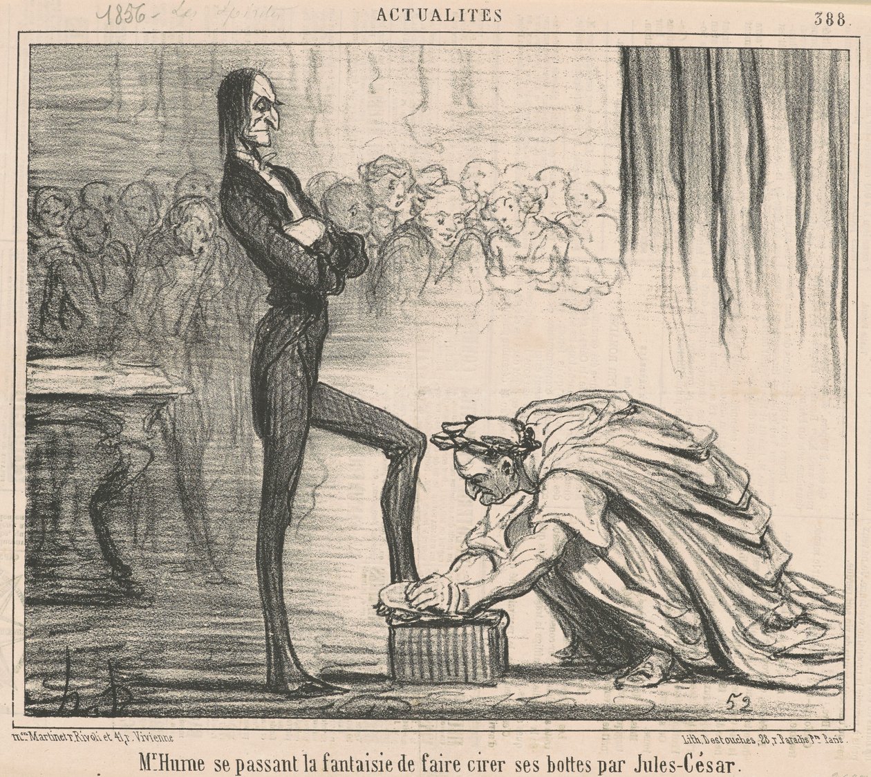 Mr. Hume erfüllt seine Fantasie... von Honoré Daumier