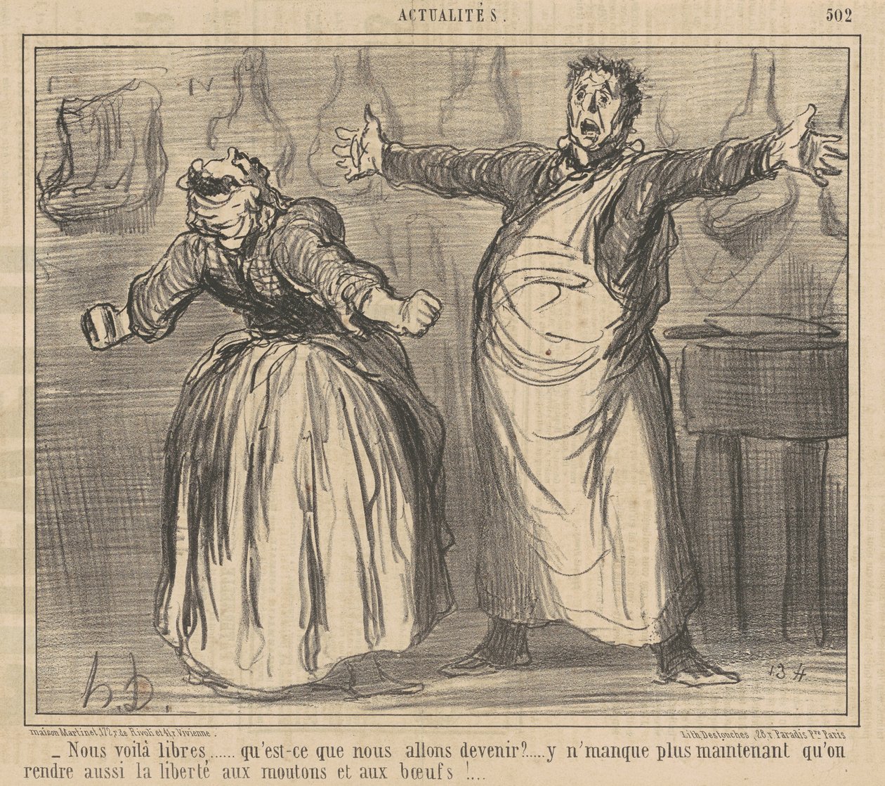 Wir sind frei... von Honoré Daumier