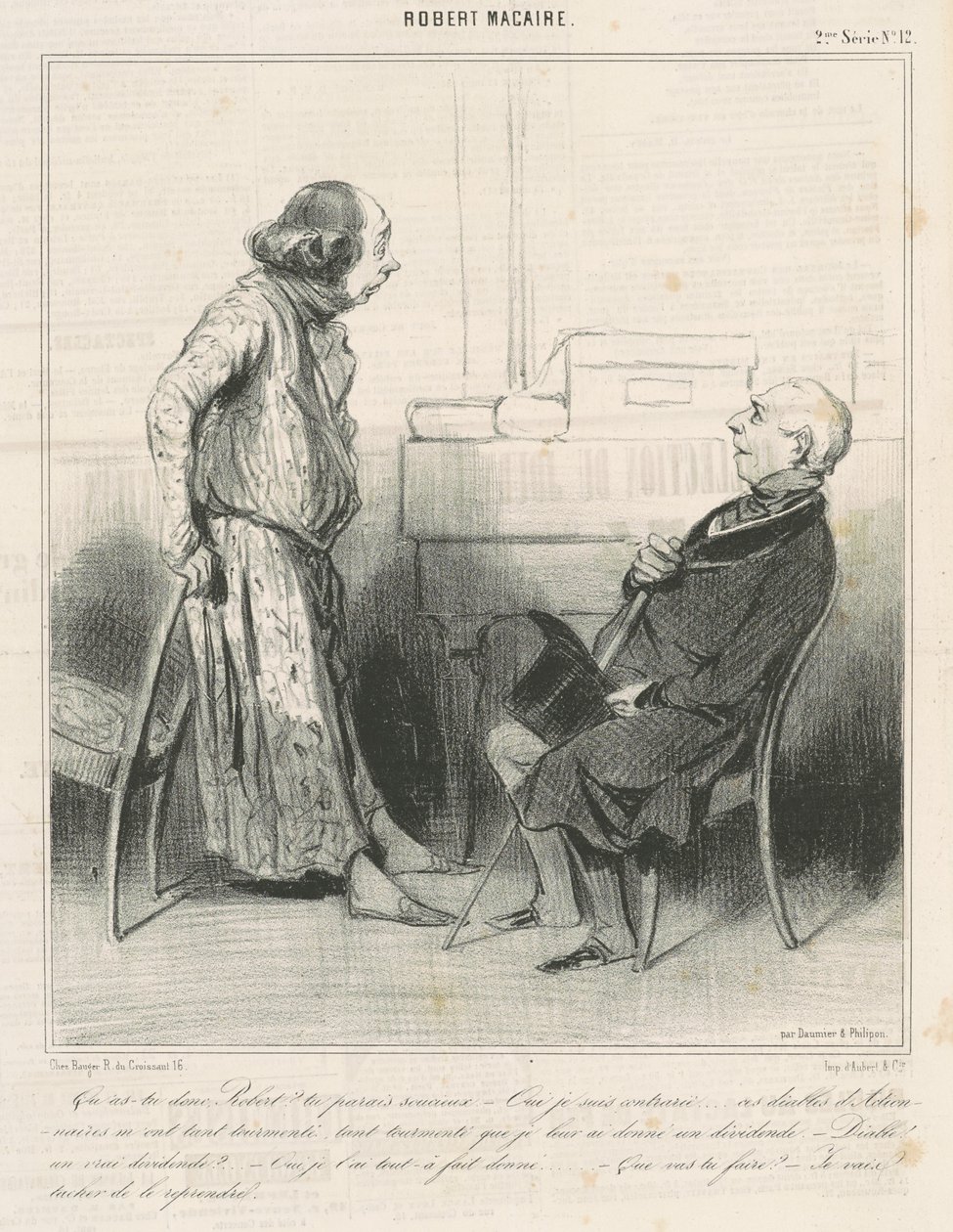 Was hast du, Robert? ... von Honoré Daumier