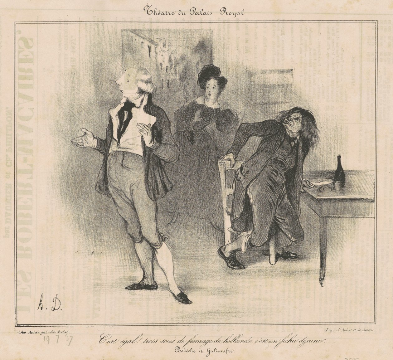 Théatre de palais royal... von Honoré Daumier