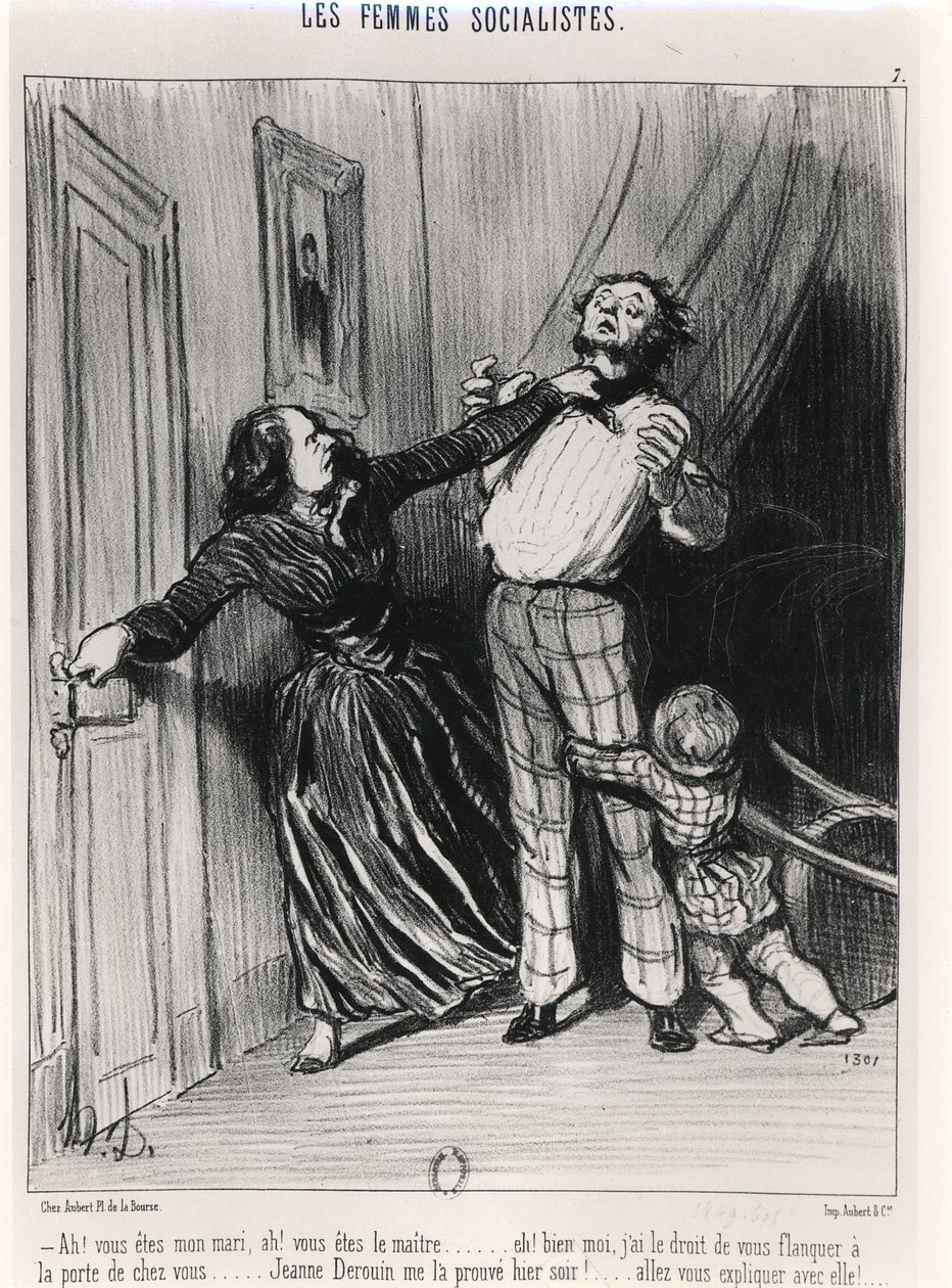 Die sozialistischen Frauen, 1849 von Honoré Daumier