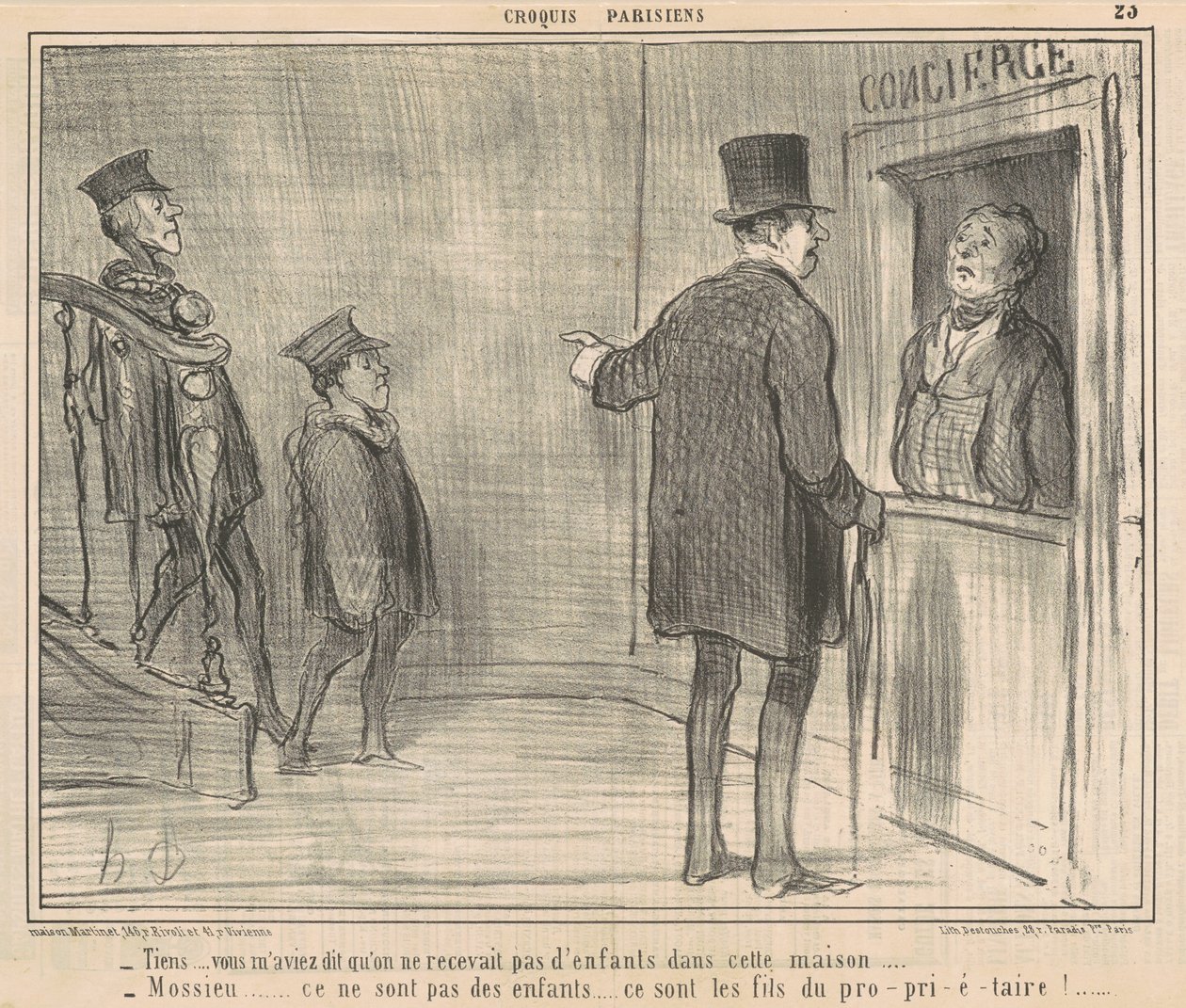 Sieh mal... du hast mir gesagt... von Honoré Daumier