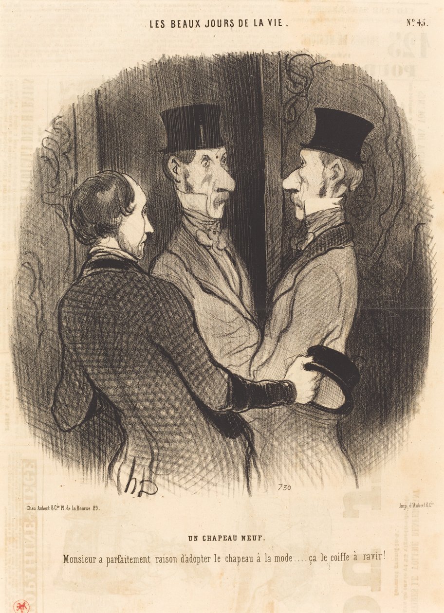 Ein neuer Hut von Honoré Daumier