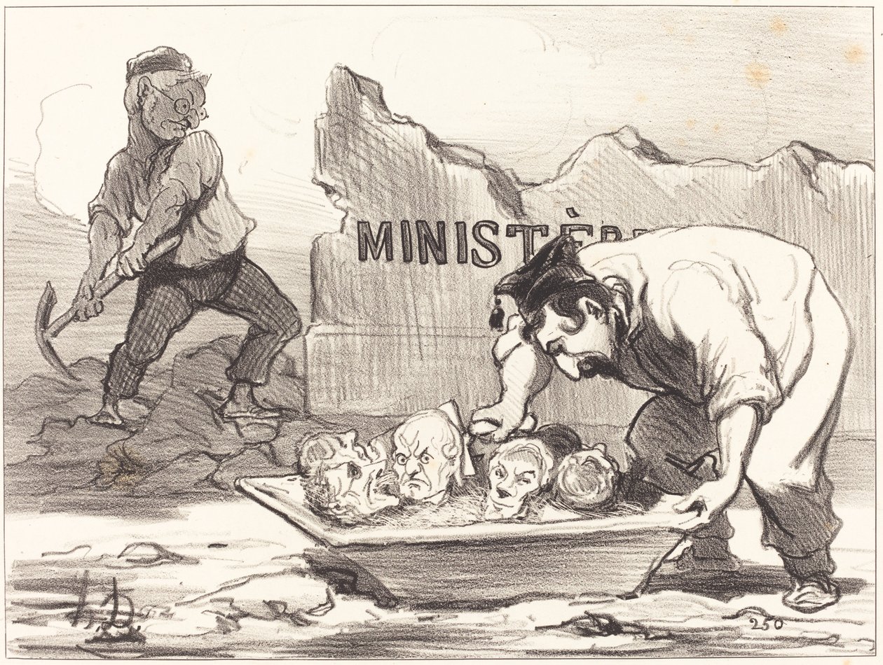 Eine Ausbesserung von Honoré Daumier