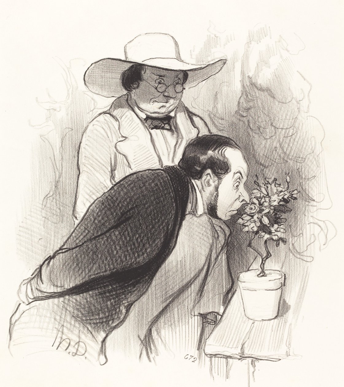 Ein Triumph des Botanikers von Honoré Daumier