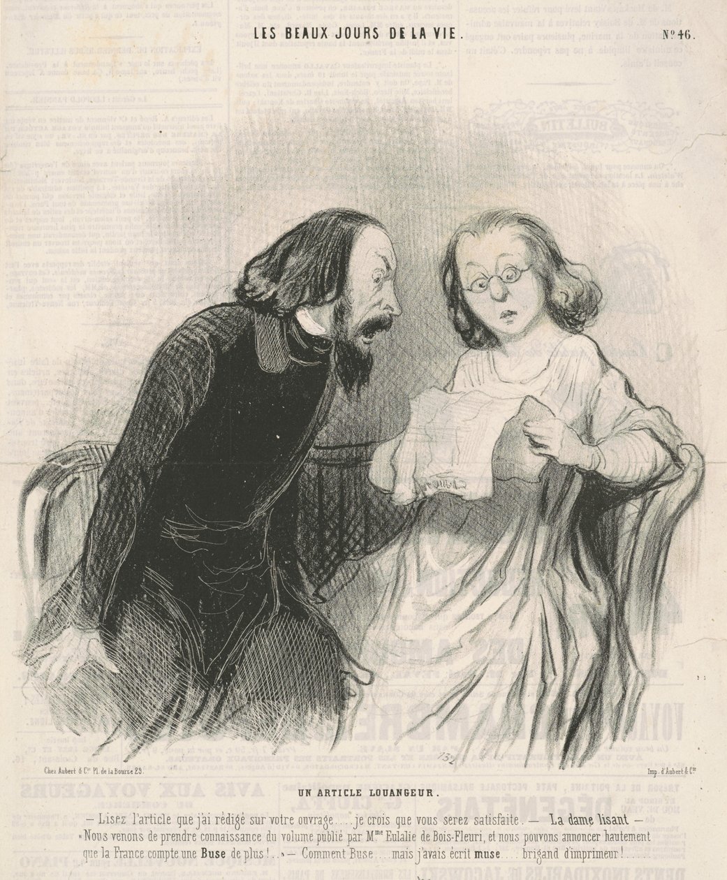 Ein lobender Artikel von Honoré Daumier