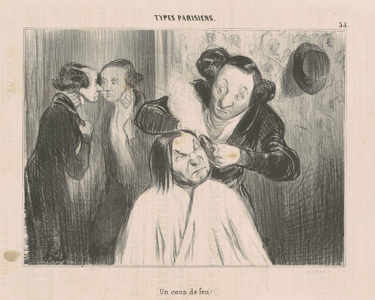 Ein Schuss! von Honoré Daumier