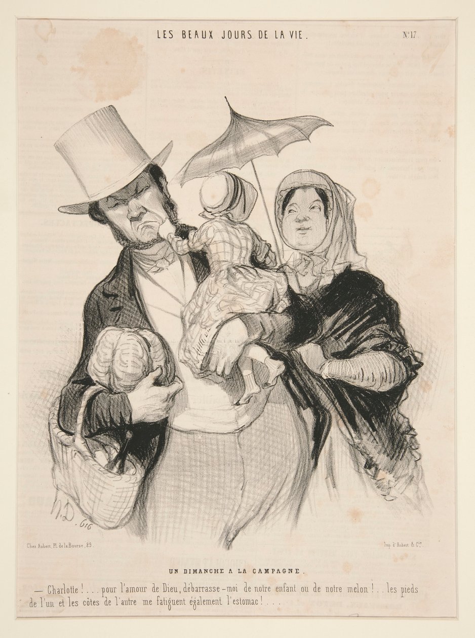 Ein Sonntag auf dem Land, #17 von Honoré Daumier
