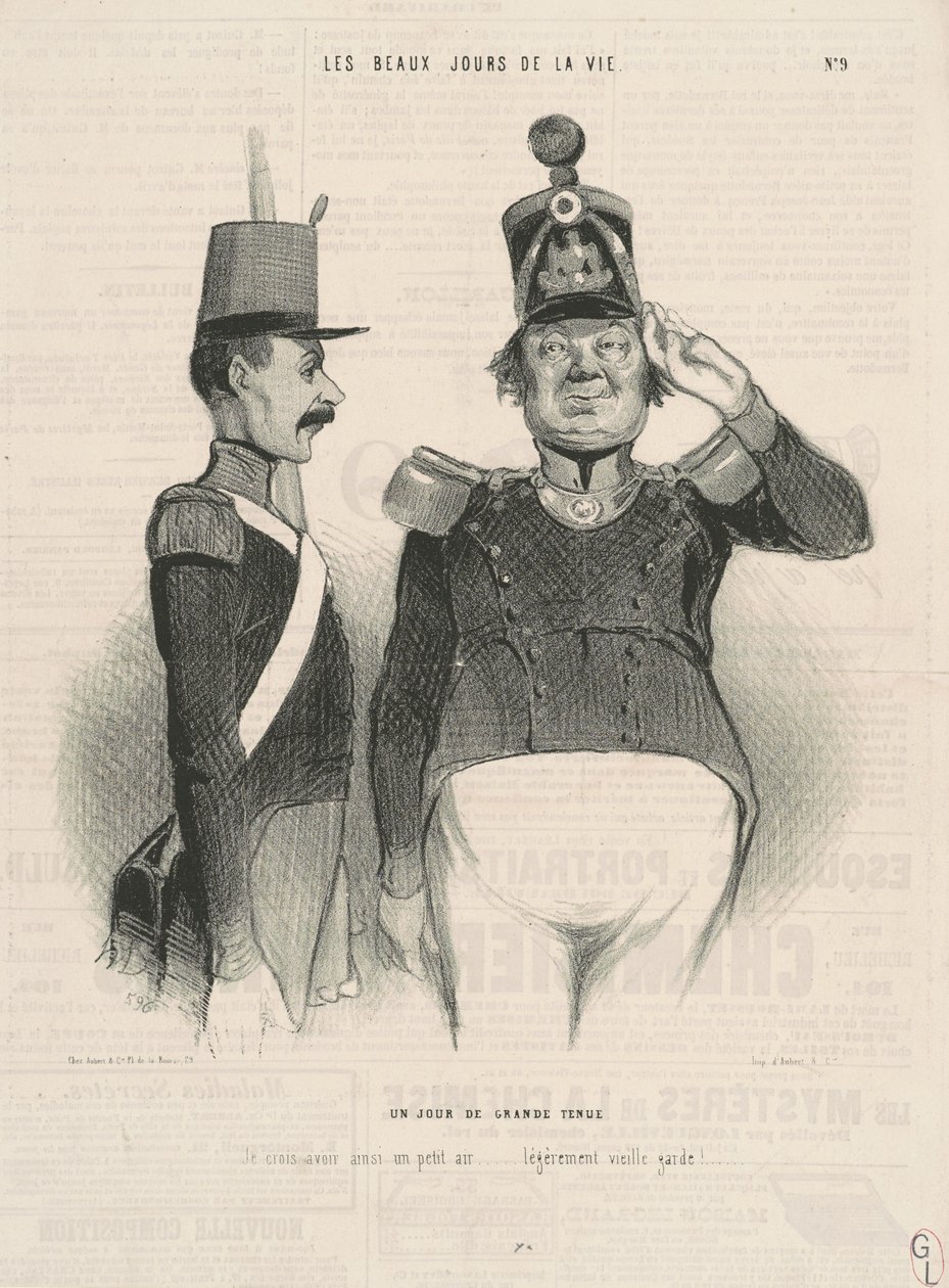 Ein Tag in großer Kleidung von Honoré Daumier