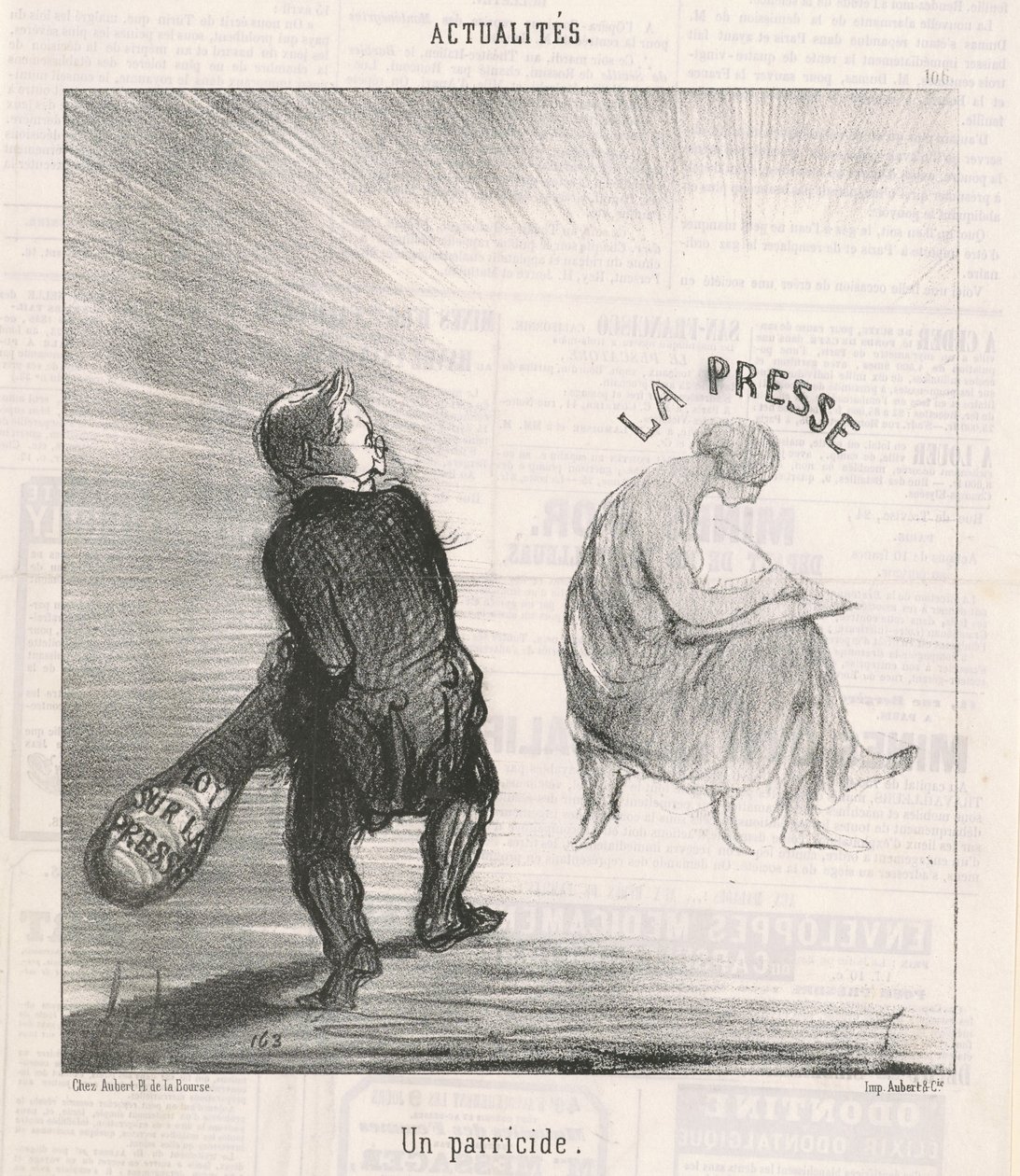 Ein Vatermord von Honoré Daumier