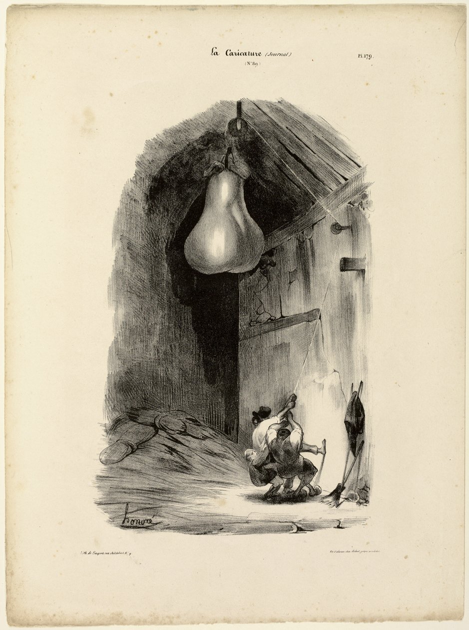 „Heave-ho!..Heave-ho! Heave-ho!“, Platte 179 von Honoré Victorin Daumier