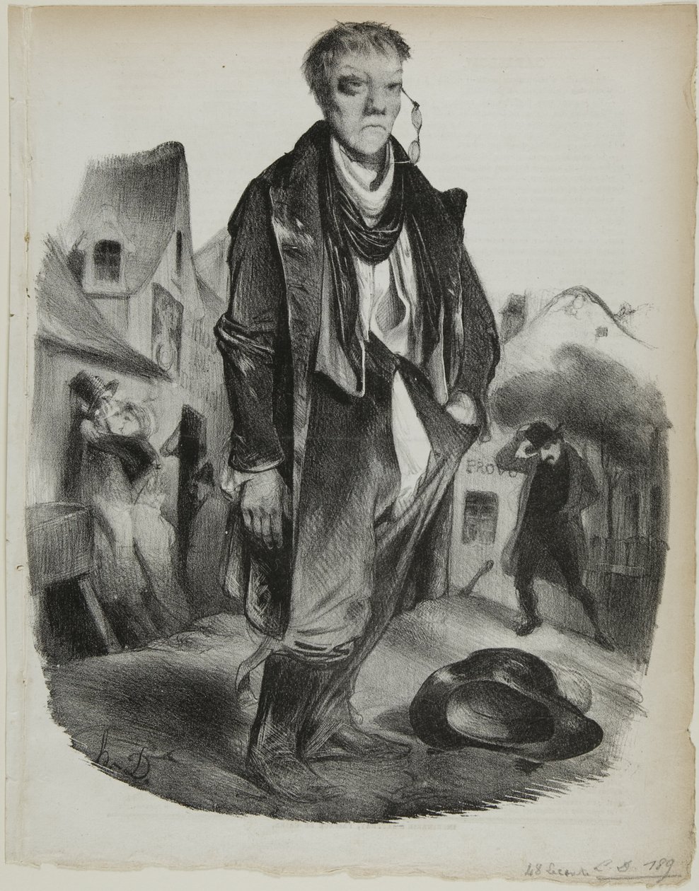 Der Betrunkene von Honoré Victorin Daumier