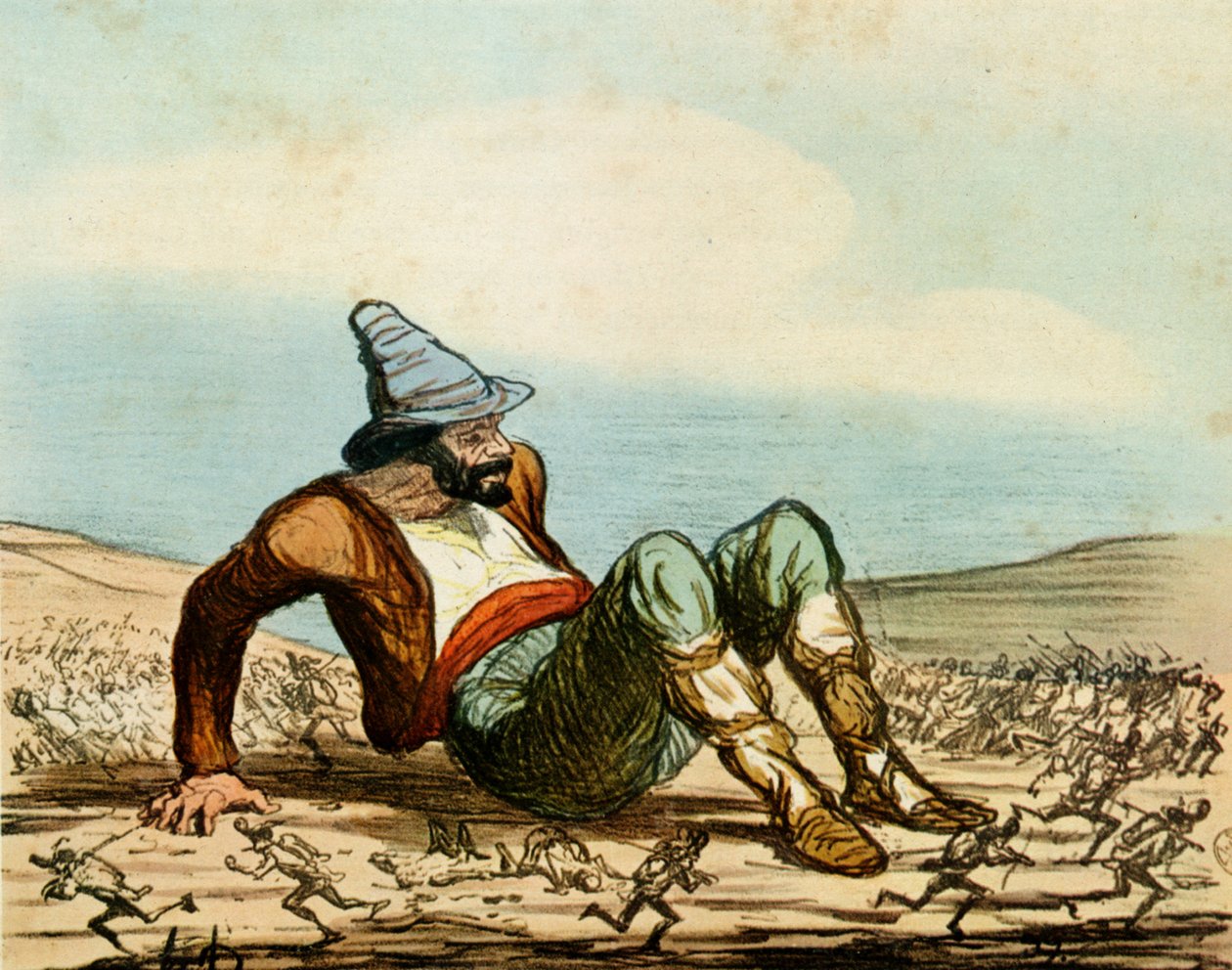 Das Erwachen Italiens von Honoré Daumier