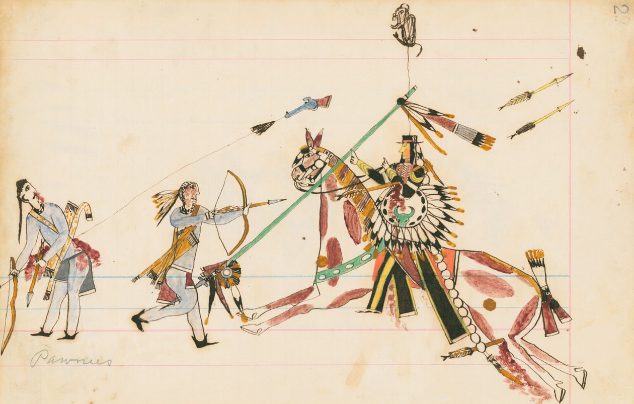 Pawnees, 1874-75 von Howling Wolf