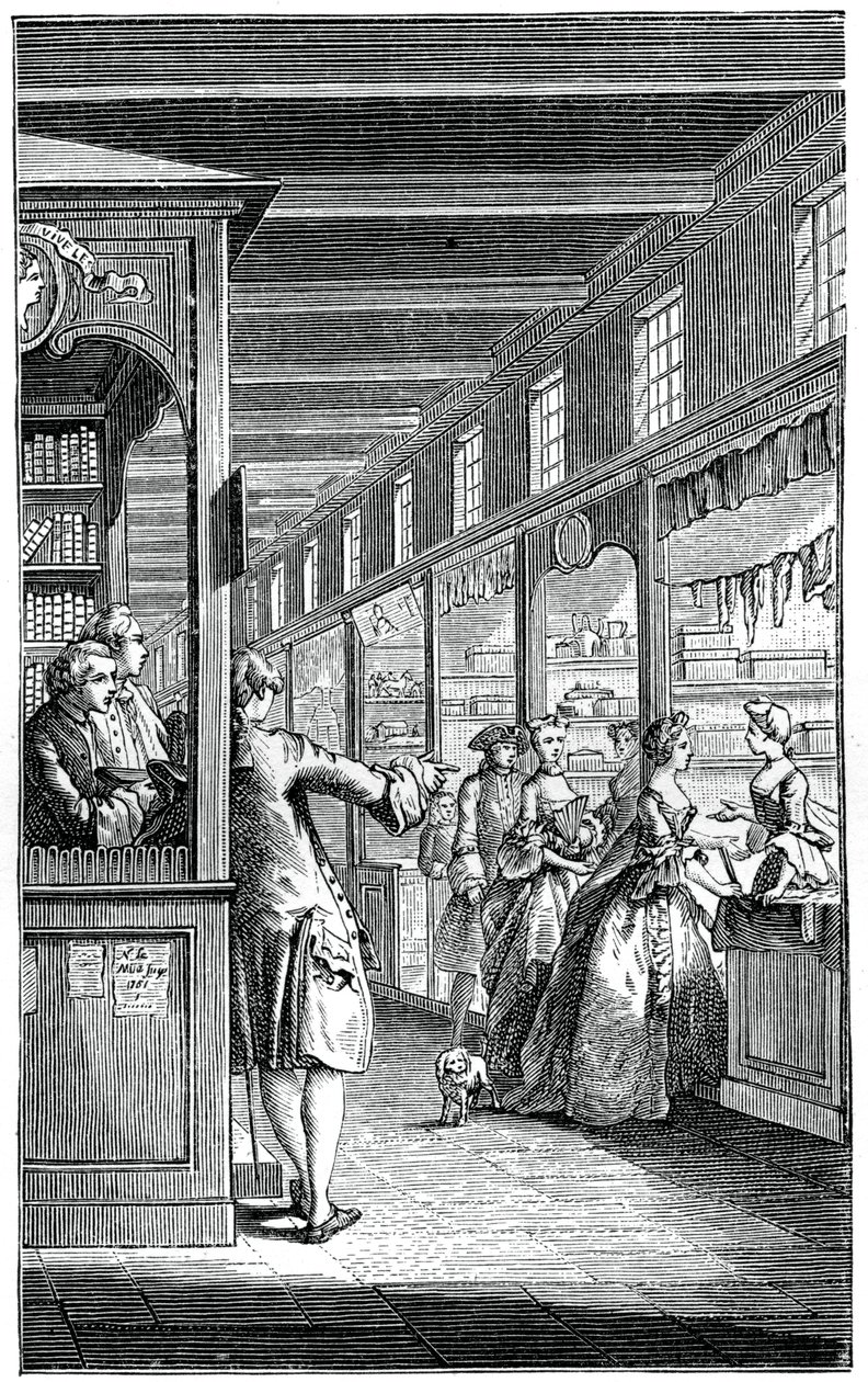 Die Palastgalerien, 1885 von Hubert Francois Gravelot