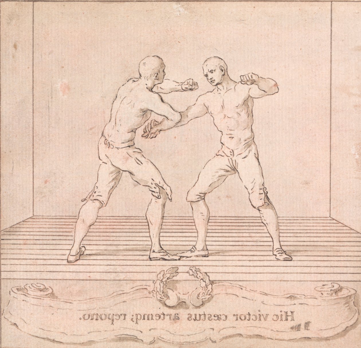 Zwei Preisboxer von Hubert Francois Gravelot